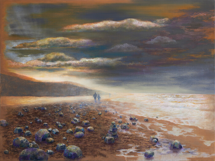 BernsteingelbeAntworten _ 2023_ 150 x 200 cm _ Öl auf Leinwand